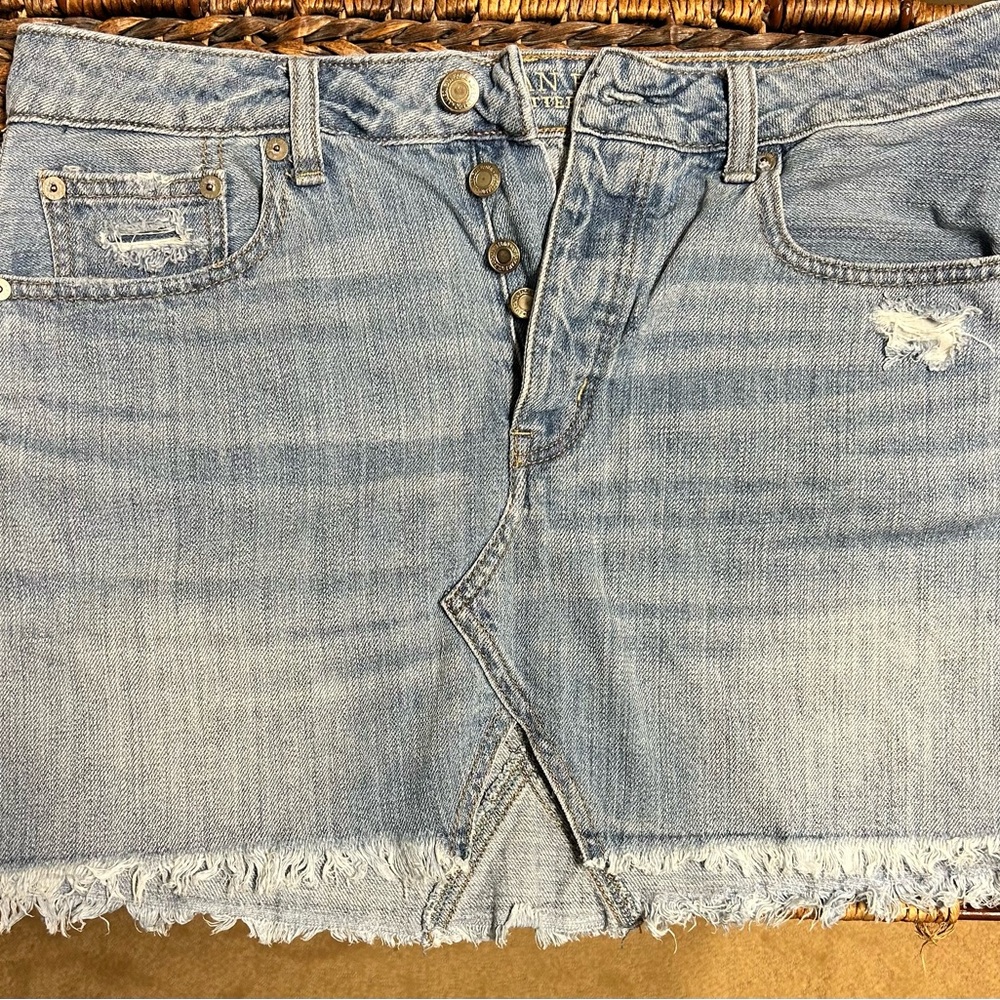 American Eagle denim mini skirt